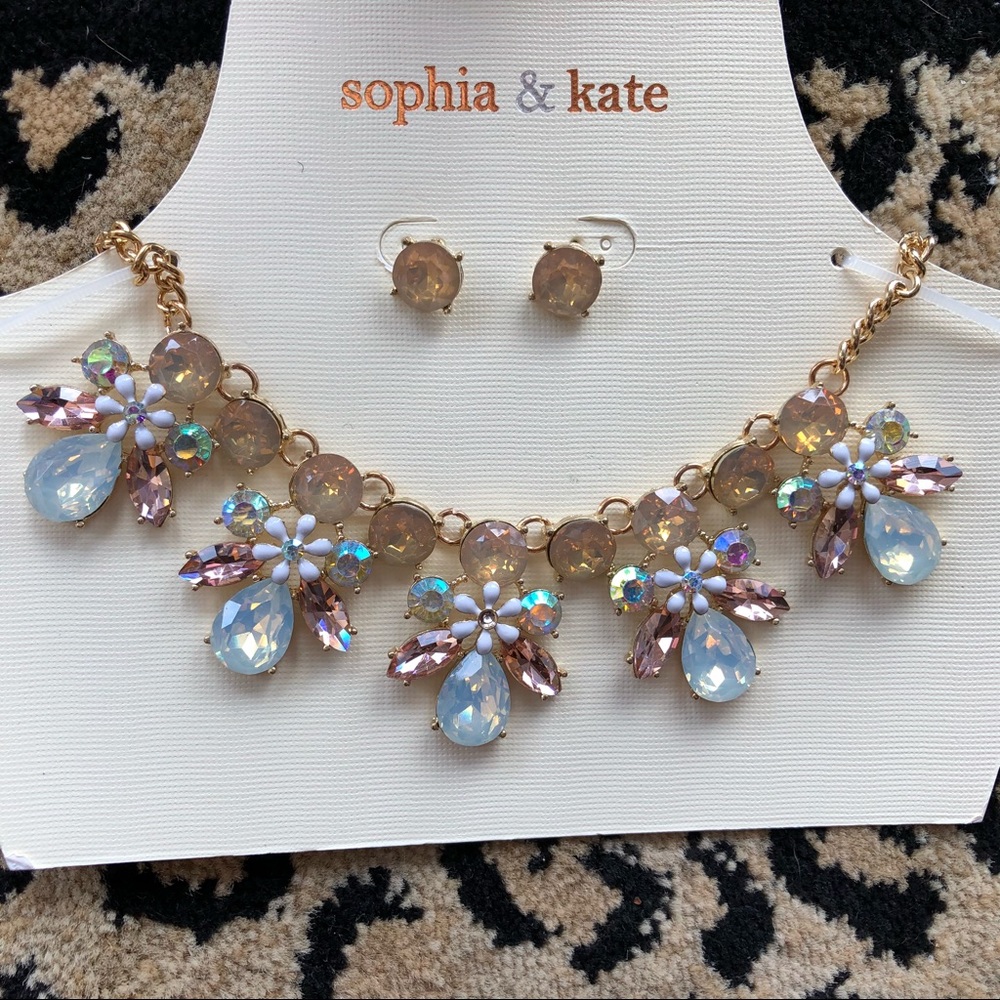 Necklace and earrings